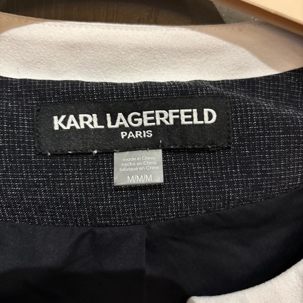 Karl Lagerfeld Contrast Trim Jacket - Picture 8 of 9